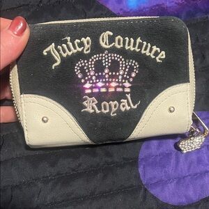 Juicy Couture Black and Cream Royal Wallet